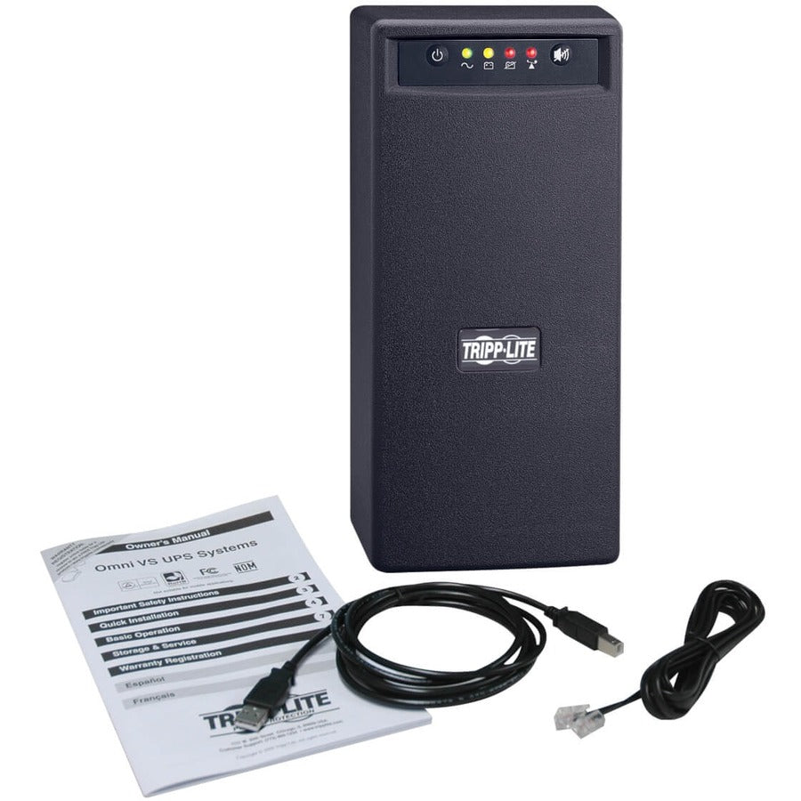 Tripp Lite by Eaton 8-Outlet Line Interactive UPS System OMNIVS1000