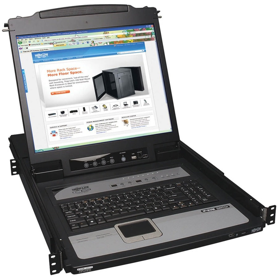 Tripp Lite NetDirector B020-U08-19-IP Écran LCD à montage en rack avec KVM - Boîtier en acier B020-U08-19-IP
