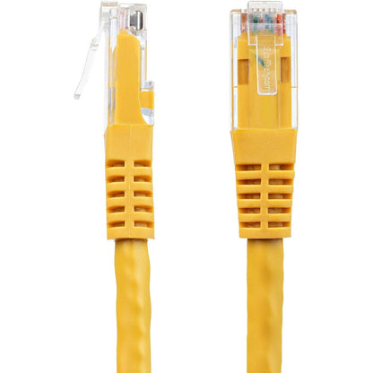 Câble Ethernet CAT6 StarTech.com de 3 m - Gigabit moulé jaune - 100 W PoE UTP 650 MHz - Cordon de raccordement de catégorie 6 Câblage certifié UL/TIA C6PATCH10YL