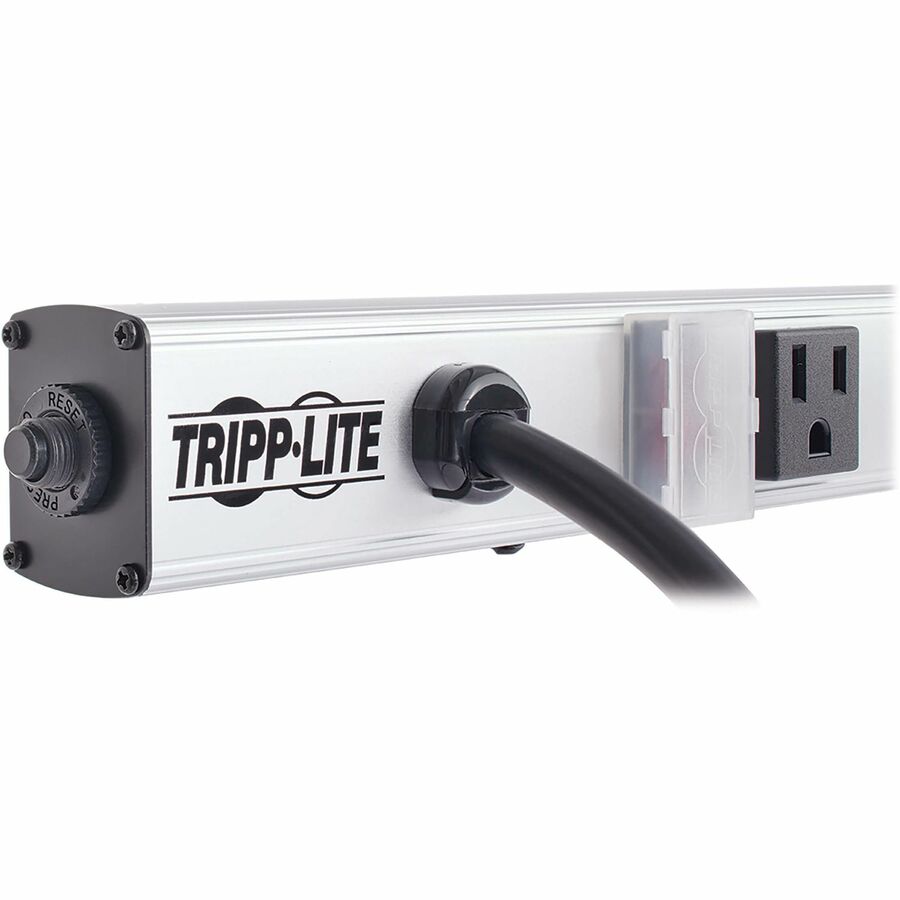 Tripp Lite by Eaton 8 Right-Angle Outlet Vertical Power Strip, 120V, 15A, 15-ft. Cord, 5-15P, 24 in. PS2408RA