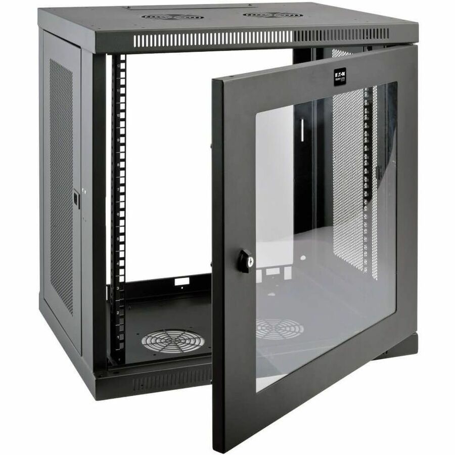 Armoire de montage en rack 12U à profil bas et profondeur de commutateur SmartRack de Tripp Lite par Eaton SRW12UG SRW12UG