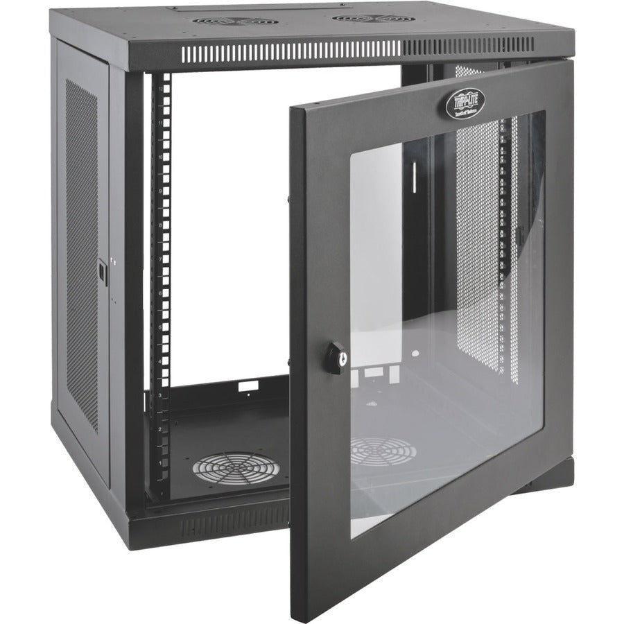 Armoire de montage en rack 12U à profil bas et profondeur de commutateur SmartRack de Tripp Lite par Eaton SRW12UG SRW12UG