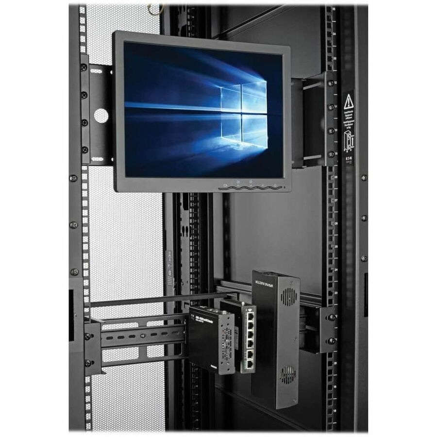 Kit de rail DIN réglable pour montage en rack Tripp Lite par Eaton - Rails Top Hat, Mini Top Hat et G-Style SRDINRAIL2U