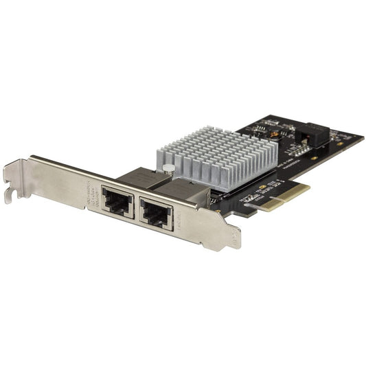 StarTech.com Carte adaptateur réseau PCIe 10G à deux ports - Intel-X550AT 10GBASE-T PCI Express 10GbE Multi Gigabit Ethernet 5 vitesses NIC 2 ports ST10GPEXNDPI