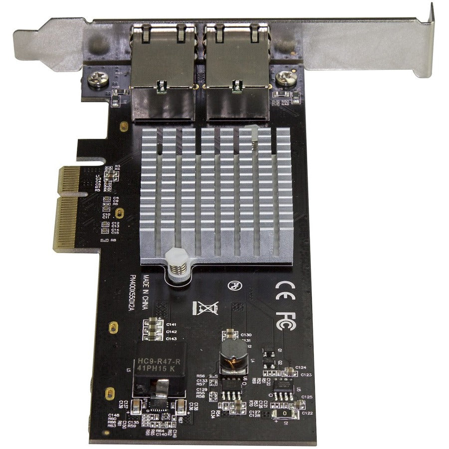 StarTech.com Carte adaptateur réseau PCIe 10G à deux ports - Intel-X550AT 10GBASE-T PCI Express 10GbE Multi Gigabit Ethernet 5 vitesses NIC 2 ports ST10GPEXNDPI