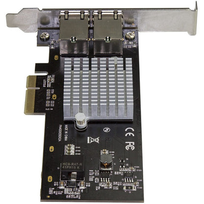 StarTech.com Carte adaptateur réseau PCIe 10G à deux ports - Intel-X550AT 10GBASE-T PCI Express 10GbE Multi Gigabit Ethernet 5 vitesses NIC 2 ports ST10GPEXNDPI