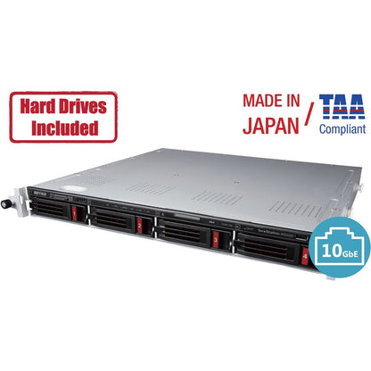 Serveur Windows IoT 2019 NAS 4 baies TeraStation WS5420 à montage en rack 16 To Disques durs inclus WS5420RN16S9