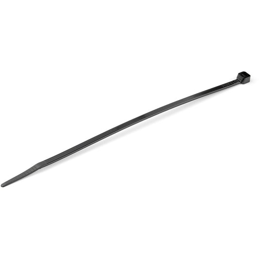 StarTech.com Colliers de serrage de 20 cm, diamètre 55 mm, résistance à la traction 22 kg, colliers de serrage autobloquants en nylon, homologués UL, lot de 100, noir CBMZT8B