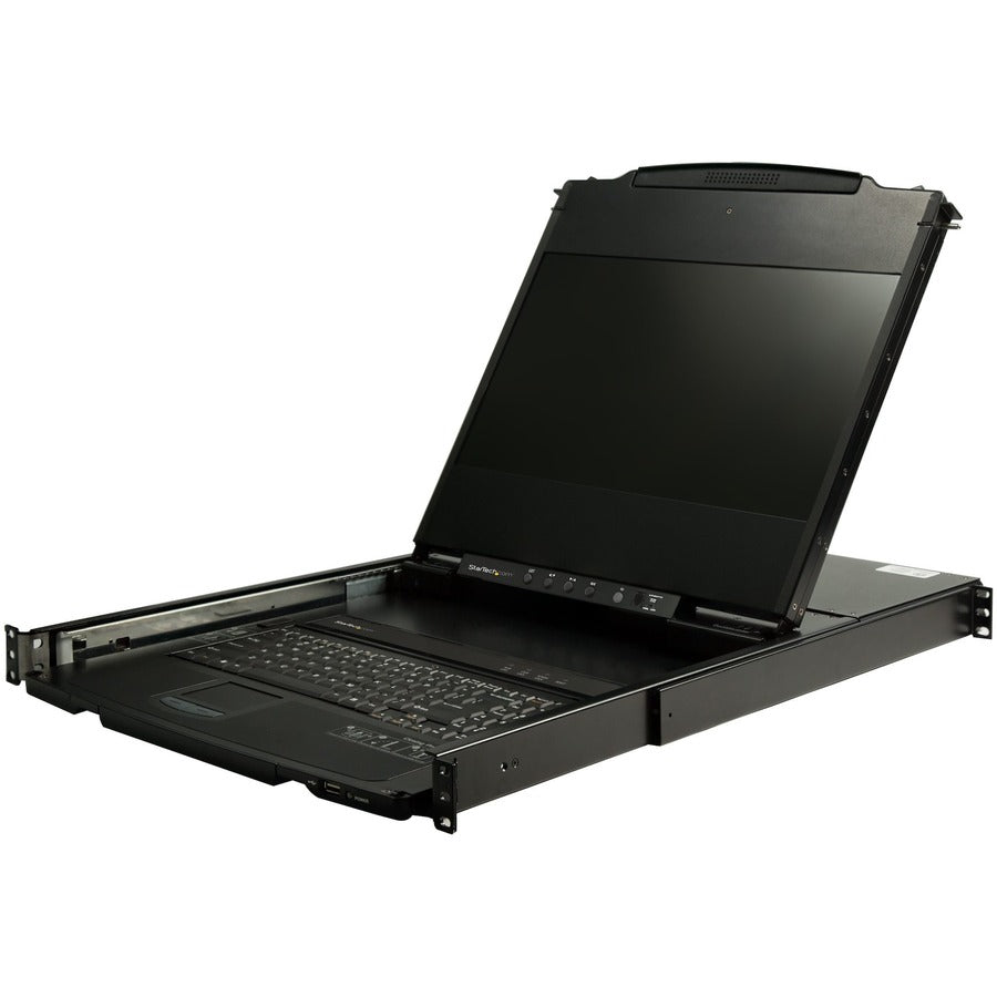StarTech.com Console KVM à montage en rack à double rail HD 1080p - KVM DVI/VGA avec écran LCD 17" - Tiroir de serveur KVM LCD 1U avec câbles et prise en charge USB RKCOND17HD