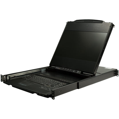 StarTech.com Console KVM à montage en rack à double rail HD 1080p - KVM DVI/VGA avec écran LCD 17" - Tiroir de serveur KVM LCD 1U avec câbles et prise en charge USB RKCOND17HD