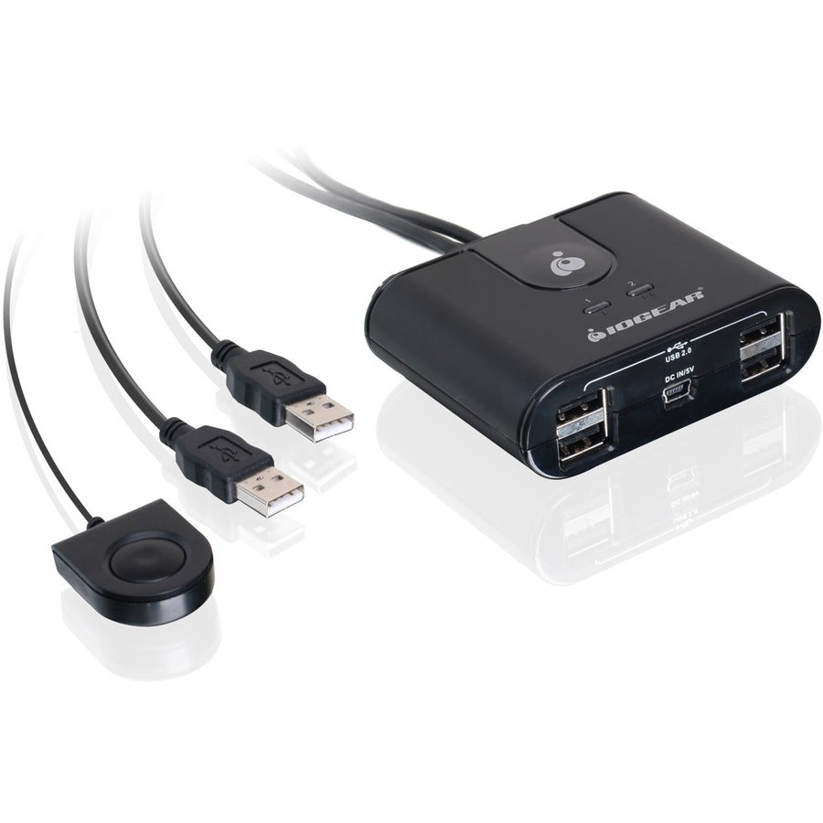 Commutateur de partage de périphériques USB 2.0 2x4 IOGEAR GUS402