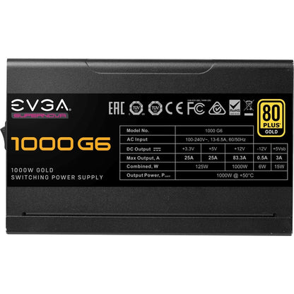 Alimentation à découpage EVGA 1000 W Gold 220-G6-1000-X1