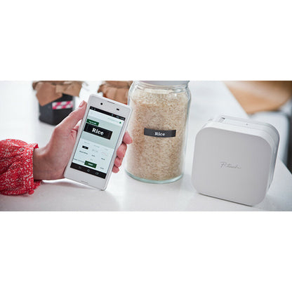 Brother P-touch PTP300BTAD Desktop Thermal Transfer Printer - Monochrome - Label Print - Bluetooth - Wireless LAN PTP300BTAD