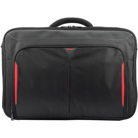 Sacoche de transport Targus Classic+ CN418GL pour ordinateur portable de 17" à 18" - Rouge, noir CN418GL