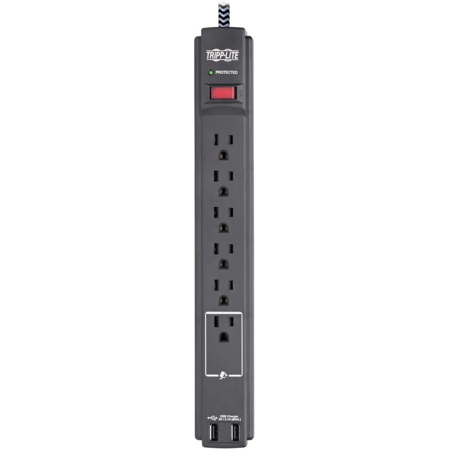Parasurtenseur/protecteur de surtension à 6 prises Tripp Lite by Eaton Safe-IT TLP610BUAM TLP610BUAM