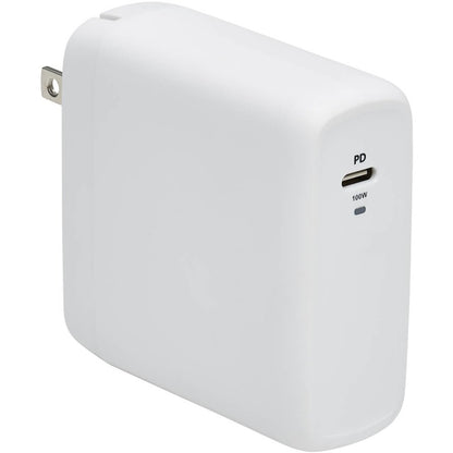 Tripp Lite by Eaton Compact 1-Port USB-C Wall Charger - GaN Technology, 100W PD3.0 Charging, White U280-W01-100C1G