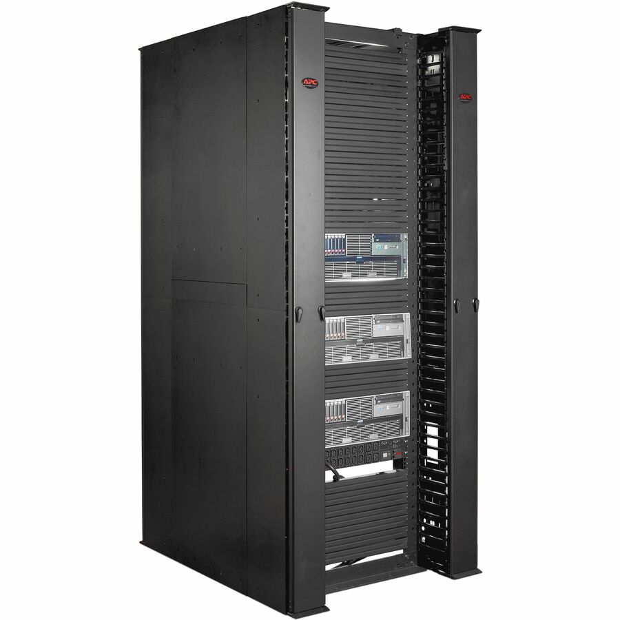 Panneau de fin de rangée APC by Schneider Electric pour gestionnaire de câbles vertical double face Performance 84" AR8679