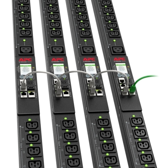 APC by Schneider Electric Rack PDU 9000 Switched, ZeroU, 16A, 230V, (21) C13 & (3) C19, IEC309 Cord APDU9959EU3