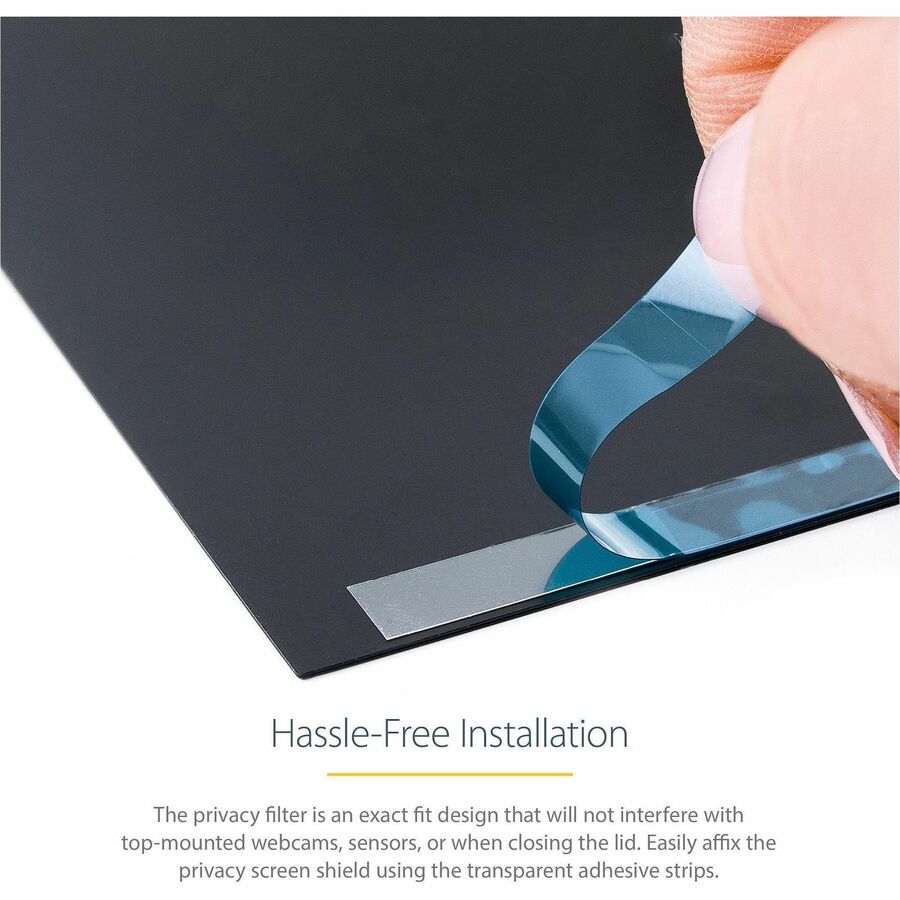 StarTech.com Écran de confidentialité pour ordinateur portable MacBook Pro 14 pouces 21/23 pouces, filtre de confidentialité antireflet avec réduction de la lumière bleue de 51 %, côtés mats/brillants 14M21-PRIVACY-SCREEN
