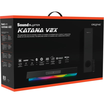 Barre de son Bluetooth 2.1 Sound Blaster Katana V2X - 90 W RMS - Noir 51MF8400AA000