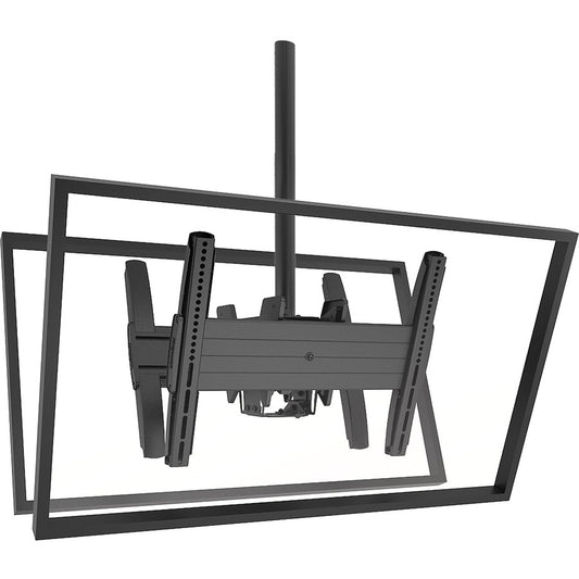 Support de plafond pour téléviseur Chief Fusion Medium dos à dos - Pour écrans de 32 à 65 po - Noir MCB1U