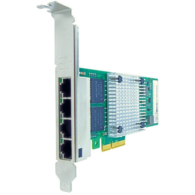 Carte réseau Axiom 10/100/1000 Mb/s à quatre ports RJ45 PCIe x4 pour Intel - I350T4, I350-T4 I350T4-AX