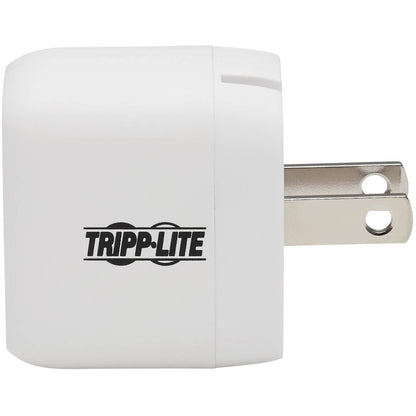 Chargeur mural compact USB-C à 1 port Tripp Lite by Eaton - Technologie GaN, charge PD 3.0 20 W, blanc U280-W01-20C1-G