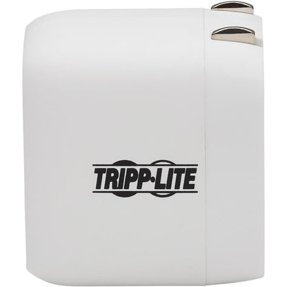 Chargeur mural compact USB-C à 1 port Tripp Lite by Eaton - Technologie GaN, charge PD 3.0 20 W, blanc U280-W01-20C1-G