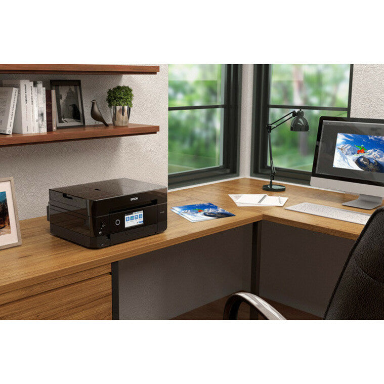 Epson Expression Premium XP-7100 Inkjet Multifunction Printer-Color-Copier/Scanner-5760x1440 dpi Print-Automatic Duplex Print-120 sheets Input-1200 dpi Optical Scan-Wireless LAN-Apple AirPrint-Epson Connect Epson iPrint-Mopria-Epson Email Print C11CH03201
