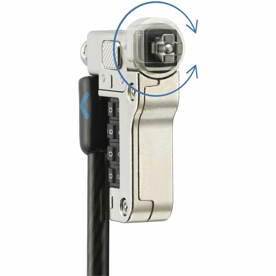 Câble de sécurité pour ordinateur portable Kensington Slim N17 2.0 avec combinaison sérialisée pour emplacements en forme de coin, lot de 25 K65098WW