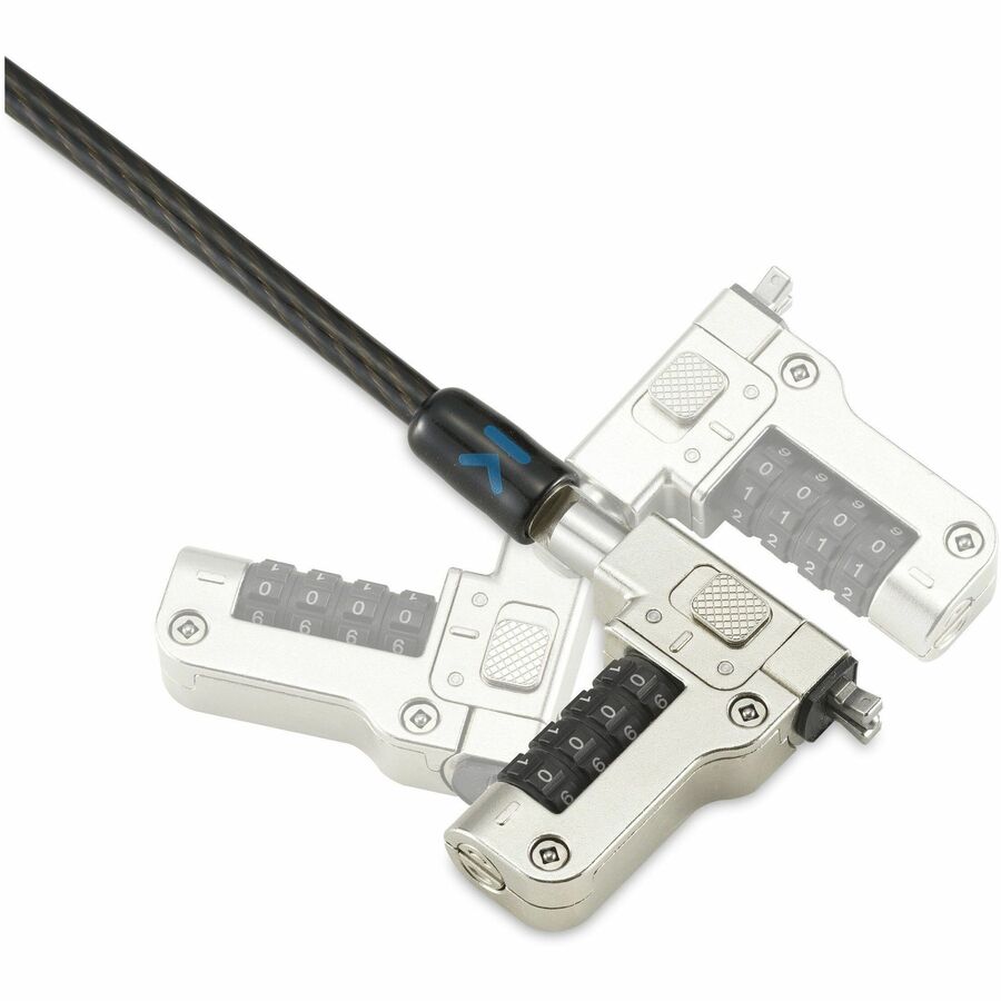 Câble de sécurité pour ordinateur portable Kensington Slim N17 2.0 avec combinaison sérialisée pour emplacements en forme de coin, lot de 25 K65098WW