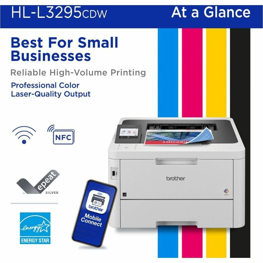 Brother HL-L3295CDW Desktop Wireless Laser Printer - Color HLL3295CDW