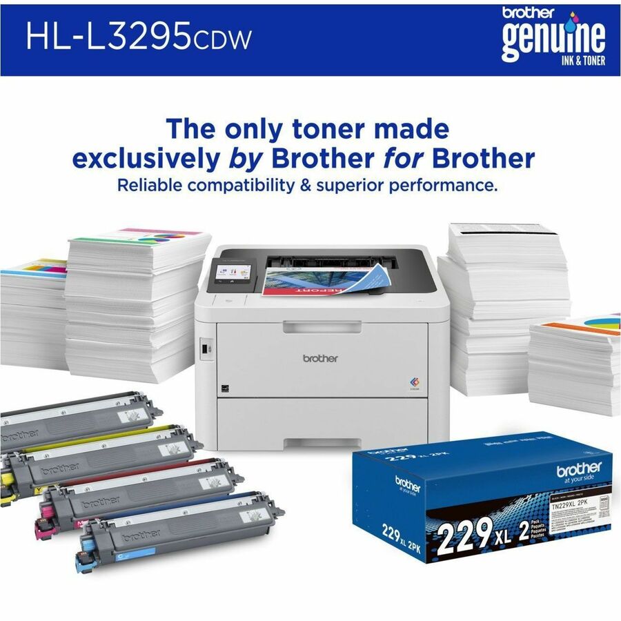 Brother HL-L3295CDW Desktop Wireless Laser Printer - Color HLL3295CDW