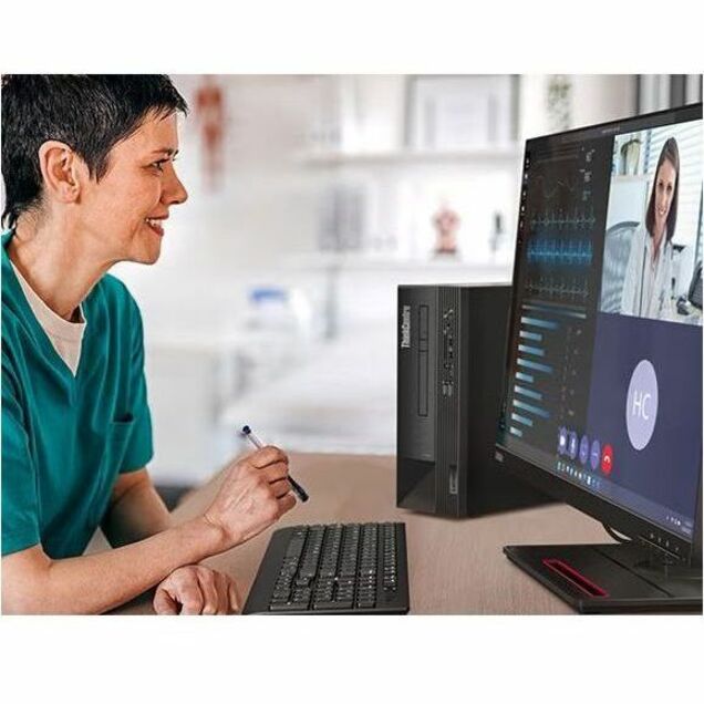 Ordinateur de bureau Lenovo ThinkCentre neo 50s Gen 4 12JF002CUS - Intel Core i5 13e génération i5-13400 - 16 Go - SSD 256 Go - Petit format - Noir 12JF002CUS