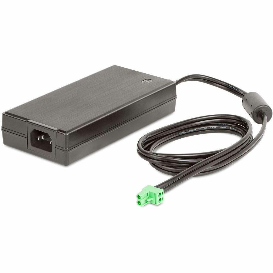 Adaptateur d'alimentation CC universel 160 W StarTech.com (24 V/6,6 A), alimentation externe CA/CC pour hubs USB, borniers 2/3 broches, adaptateur d'alimentation international 160 W