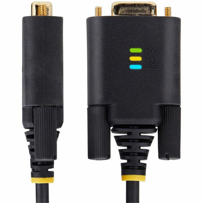 StarTech.com Câble adaptateur USB vers série de 3 m, rétention COM, FTDI, DB9 RS232, vis/écrous DB9 interchangeables, Windows/macOS/Linux 1P10FFC-USB-SERIAL