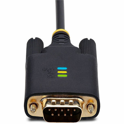 StarTech.com Câble adaptateur USB vers série de 3 m, rétention COM, FTDI, DB9 RS232, vis/écrous DB9 interchangeables, Windows/macOS/Linux 1P10FFC-USB-SERIAL