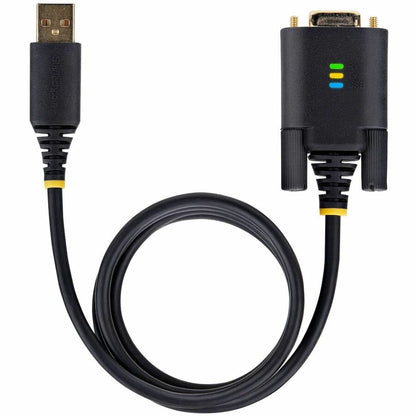 StarTech.com Câble adaptateur USB vers série de 3 m, rétention COM, FTDI, DB9 RS232, vis/écrous DB9 interchangeables, Windows/macOS/Linux 1P10FFC-USB-SERIAL