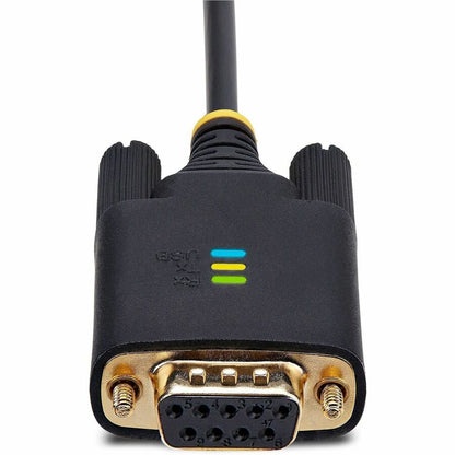 StarTech.com Câble adaptateur USB vers série null modem de 3 m, rétention COM, FTDI, RS232, vis/écrous DB9 interchangeables, Windows/macOS/Linux 1P10FFCN-USB-SERIAL