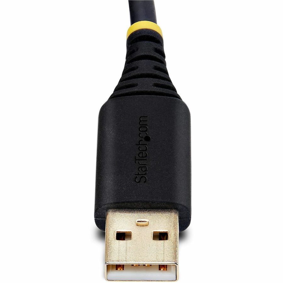 StarTech.com Câble adaptateur USB vers série null modem de 3 m, rétention COM, FTDI, RS232, vis/écrous DB9 interchangeables, Windows/macOS/Linux 1P10FFCN-USB-SERIAL