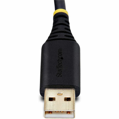 StarTech.com Câble adaptateur USB vers série null modem de 3 m, rétention COM, FTDI, RS232, vis/écrous DB9 interchangeables, Windows/macOS/Linux 1P10FFCN-USB-SERIAL
