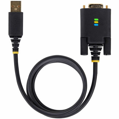 StarTech.com Câble adaptateur USB vers série null modem de 3 m, rétention COM, FTDI, RS232, vis/écrous DB9 interchangeables, Windows/macOS/Linux 1P10FFCN-USB-SERIAL