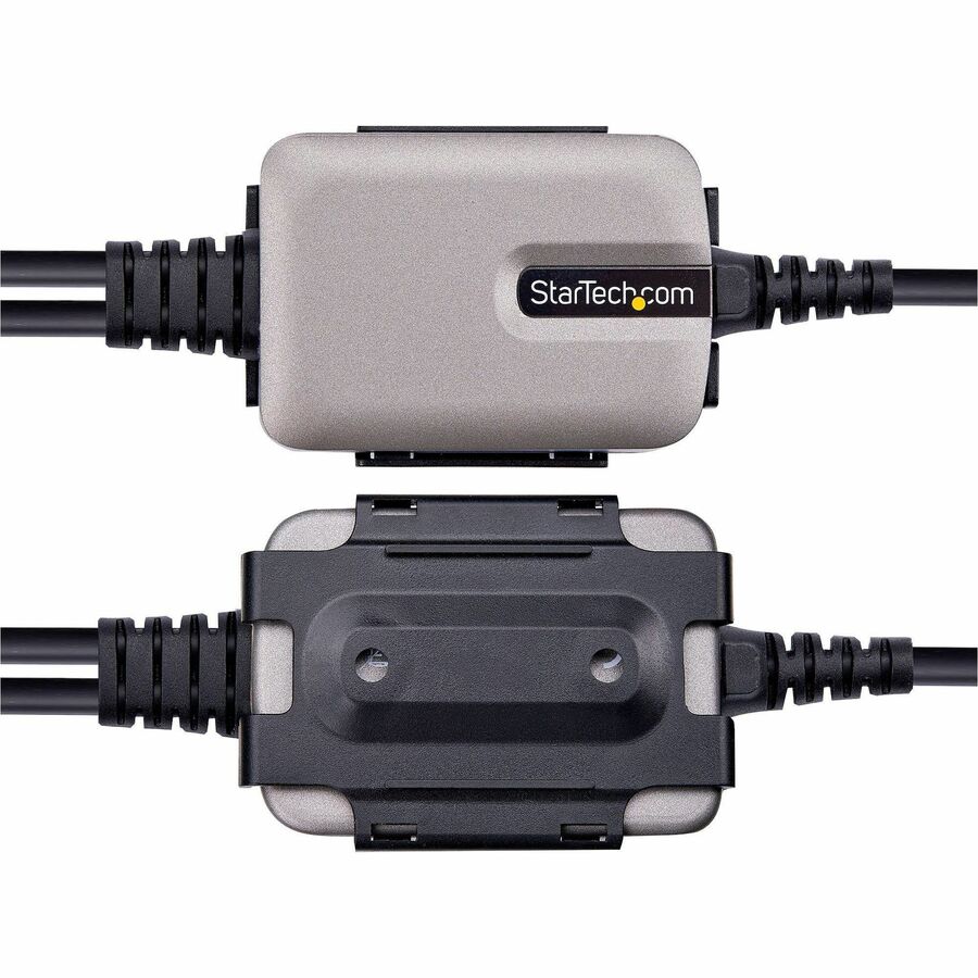 StarTech.com Câble adaptateur USB vers série 2 ports 60 cm, rétention COM, FTDI, DB9 RS232, vis/écrous DB9 interchangeables, Windows/macOS/Linux 2P1FFC-USB-SERIAL