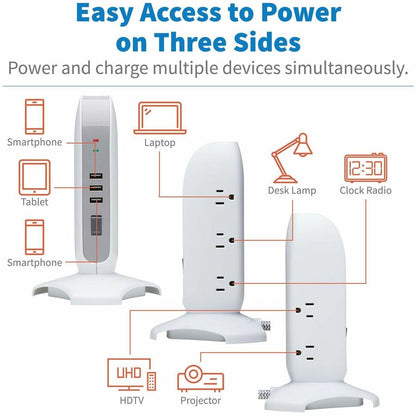 Parasurtenseur/protecteur de surtension à 5 prises Tripp Lite par Eaton TLP66USB TLP66USB