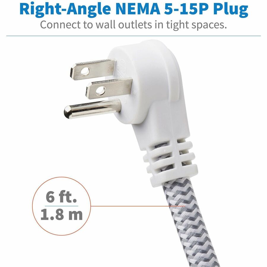 Parasurtenseur/protecteur de surtension à 5 prises Tripp Lite par Eaton TLP66USB TLP66USB