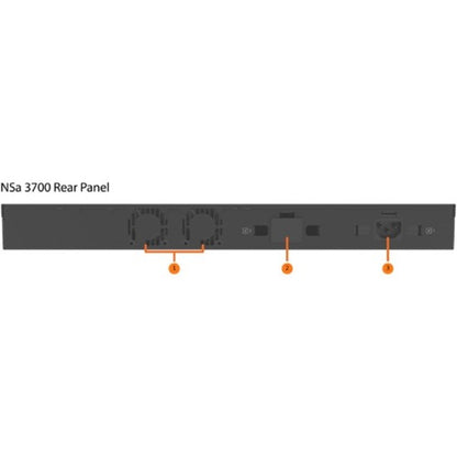 Dispositif de sécurité réseau/pare-feu SonicWall NSA 3700 02-SSC-8723