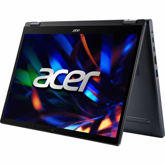 Acer TravelMate P4 Spin 14 P414RN-53 TMP414RN-53-55C5 Ordinateur portable convertible 2 en 1 à écran tactile 14" - WUXGA - Intel Core i5 13e génération i5-1335U - 16 Go - SSD 512 Go - Clavier anglais, français - Bleu ardoise NX.VZQAA.005