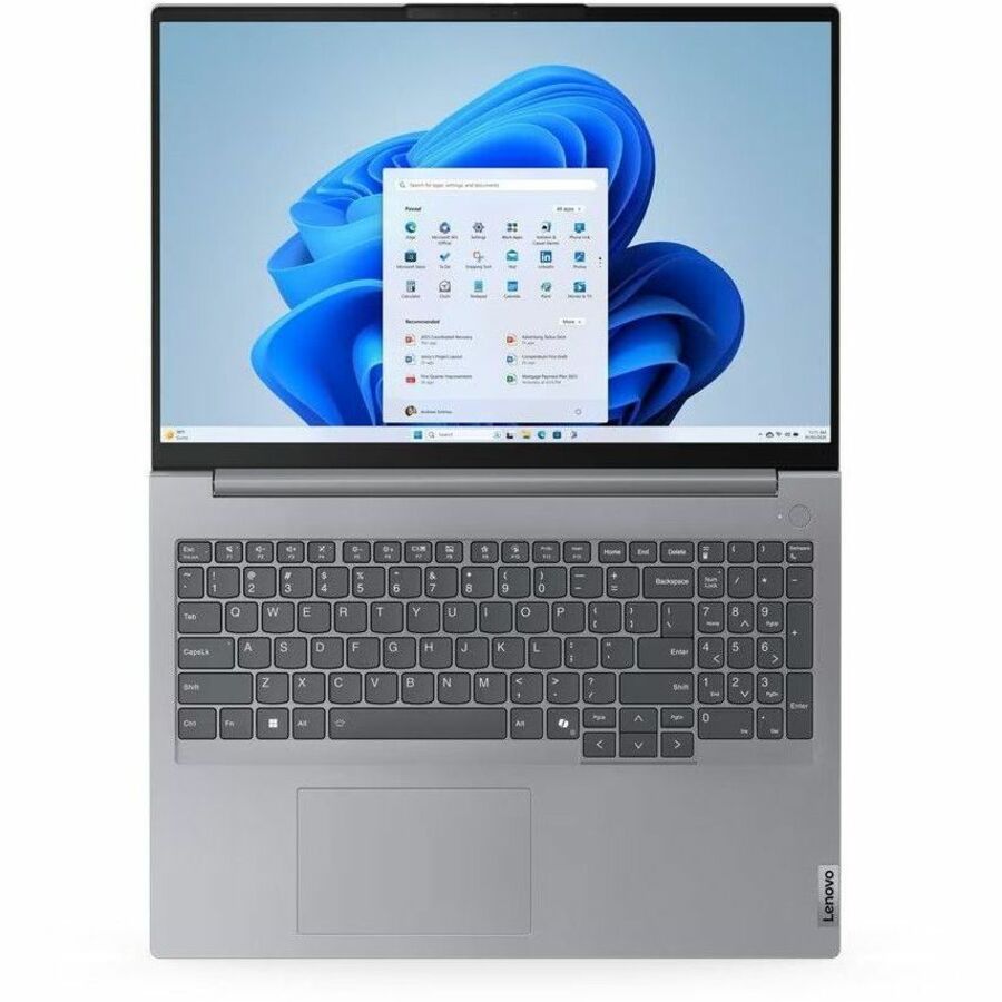Ordinateur portable Lenovo ThinkBook 16 G7 IML 21MS0066CA 16" avec écran tactile - WUXGA - Intel Core Ultra 7 155U - 16 Go - SSD 512 Go - Clavier anglais, français - Gris arctique 21MS0066CA