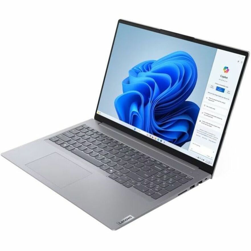 Ordinateur portable Lenovo ThinkBook 16 G7 IML 21MS0066CA 16" avec écran tactile - WUXGA - Intel Core Ultra 7 155U - 16 Go - SSD 512 Go - Clavier anglais, français - Gris arctique 21MS0066CA