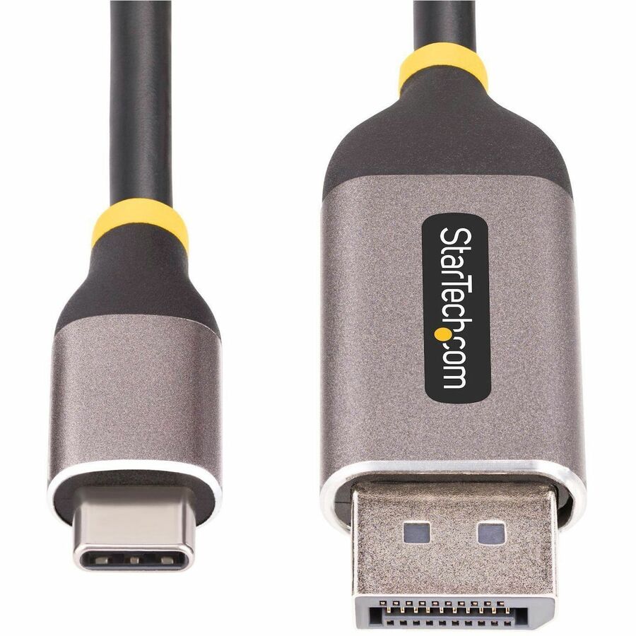 StarTech.com Câble adaptateur USB-C vers DisplayPort de 3 m, 8K 60 Hz, 4K 144 Hz, HDR10, convertisseur USB Type-C vers DP 1.4, compatible USB4/TB3/4 142-USBC-DP-8K-10F